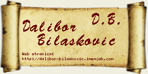 Dalibor Bilašković vizit kartica